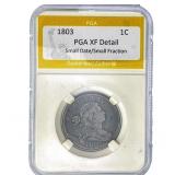 1803 Draped Bust Large Cent PGA XF Detail Sm. Date