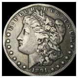 1891-CC Silver Morgan Dollar ABOUT UNCIRCULATED