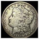 1901 Morgan Silver Dollar ABOUT UNCIRCULATED