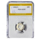 1942/1 Mercury Silver Dime PGA AU50