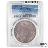 1878 Rev. 1878 Morgan Silver Dollar PCGS MS63