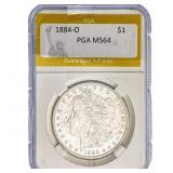 1884-O Morgan Silver Dollar PGA MS64