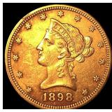 1898 Liberty Head $10 Eagle Gold Coin CLOSELY UNCI