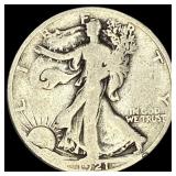 1921-S Silver Walking Liberty Half Dollar  NICELY