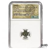 Judaea Alex Jannaeus 103-76 BC Bronze Prutah NGC