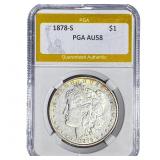 1878-S Morgan Silver Dollar PGA AU58