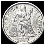 1887 Seated Liberty Dime CLOSELY UNCIRCULATED