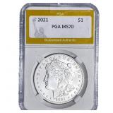 2021 Morgan Silver Dollar PGA MS70