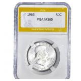 1963 Franklin Half Dollar PGA MS65