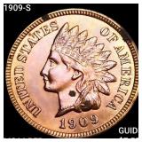 1909-S Indian Head Cent CHOICE BU RD