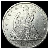 1853 Arrows Seated Liberty Half Dollar CLOSELY UNC