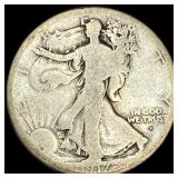 1917-S Silver Walking Liberty Half Dollar  NICELY