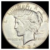 1934-S Peace Silver Dollar CLOSELY  UNCIRCULATED