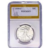 1936-S Walking Liberty Half Dollar PGA MS63
