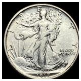 1917 Walking Liberty Half Dollar CLOSELY  UNCIRCU