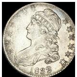 1832 Capped Bust Half Dollar CLOSELY  UNCIRCULATE
