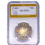 1831 Capped Bust Half Dollar PGA VF35+