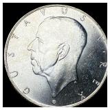 1938 Sweden Silver 2 Kroner UNCIRCULATED
