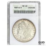1887-O Morgan Silver Dollar ANACS MS63