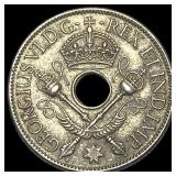 1938 New Guinea Silver Shilling UNCIRCULATED