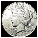 1928-S Silver Peace Dollar CLOSELY UNCIRCULATED