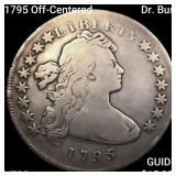 1795 Off-Centered Dr. Bust Draped Bust Dollar LIGH