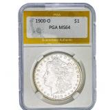 1900-O Morgan Silver Dollar PGA MS64