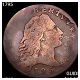 1795 Flowing Hair Half Dime LIGHTLY CIRCULATED