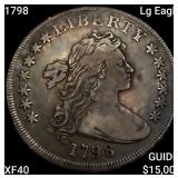 1798 Lg Eagle Draped Bust Dollar NEARLY UNCIRCULAT