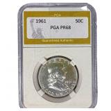 1961 Franklin Half Dollar PGA PR68
