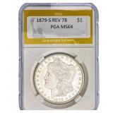 1879-S REV 78 Morgan Silver Dollar PGA MS64