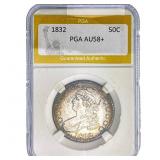 1832 Capped Bust Half Dollar PGA AU58+