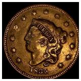 1835 Coronet Head Large Cent NEARLY  UNCIRCULATED