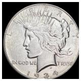 1934-D Silver Peace Dollar CLOSELY  UNCIRCULATED