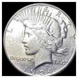 1924 Silver Peace Dollar HIGH GRADE