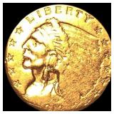 1913 Indian Head $2.50 Gold Quarter Eagle HIGH GRA