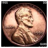 1955 DDO Wheat Cent CHOICE BU RD