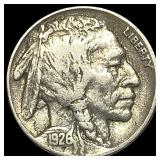 1926-S Nickel Buffalo Five Cents NEARLY  UNCIRCUL