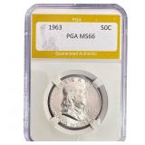 1963 Franklin Half Dollar PGA MS66