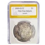 1900-O/CC Morgan Silver Dollar PGA Fine Details Sc