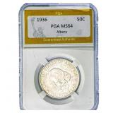 1936 Albany Half Dollar PGA MS64