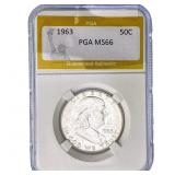 1963 Franklin Half Dollar PGA MS66