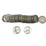 Roll of 40 Silver Washington 25C