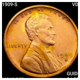 1909-S VDB Wheat Cent CHOICE BU RD