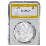 1878 Morgan Silver Dollar PGA MS64