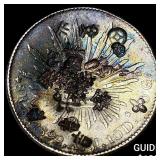 Mexico Silver 8 Reales Punchmarked NEARLY UNCIRCU