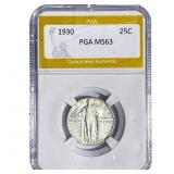 1930 Standing Liberty Quarter PGA MS63