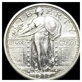 1917 Type 1 Standing Liberty Quarter CLOSELY  UNC