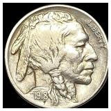 1918-S Buffalo Nickel CLOSELY UNCIRCULATED