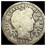 1905-O Silver Barber Dime Micro O NICELY  CIRCULA